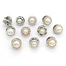 10Pcs safety buttons for women brooch for women Women Shirt Brooch Buttons Cover up Button Pearl Safety Brooch Pins Button for Clothing Dress Supplies Clothing Bags Accessories Supplies DIY Crafts