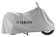 Yamaha 100% Dustproof Body Cover for All Two Wheeler Bikes and Scooters (Y6AGENBKCV16) - Silver