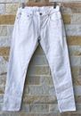 imogene willie jeans womens 30 inches waist off white cotton handmade in USA