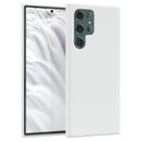 Funda protectora de silicona blanca para móvil Samsung Galaxy S22 Ultra 5G