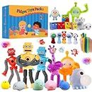 Pop Tubes Sensory Toys Pack, Autism Sensory Toys, ADHD Toys Bulk for Classroom Treasure Box Prizes, Birthday, Easter Basket Stuffers Kids Toy
