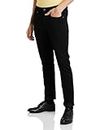 Symbol Premium Men's Airlite Denim Slim Fit Cotton Stretch Jeans (SP-S24-M-DNM-102_Black_34)