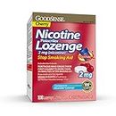 GoodSense Nicotine Polacrilex Lozenge, 2 mg (nicotine), Stop Smoking Aid, Cherry Flavor; quit smoking with cherry nicotine lozenge, 108 Count