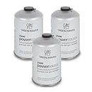 Green Haven Premium 3 Pack C500 Gas Canisters Gas Cartridges for Camping Stoves & More | High Performance Propane-Butane Mix with Resealable Valve Cartridges | EN417 Gas Cartridge