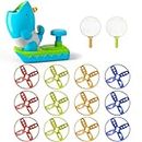 Outdoor Game Toys for Kids Ages 3-5 4-8, Flying Disc Launcher Outdoor Outside Toys, Party Favor Game, Gifts for 3 4 5 6 7 8 Year Old Boys Kids