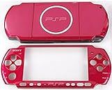 NEW Replacement Sony PSP 3000 Console Full Housing Shell Cover With Button Set -Red.