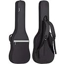 CAHAYA Electric Guitar Bag Gig Bag 6mm Padding Padded Backpack with Reflective Bands Soft Guitar Case Black, CY0225