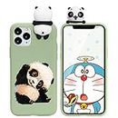 ZhuoFan Funda para Apple iPhone 6 / 6S, Cárcasa Silicona 3D Muñecas con Dibujos Colores Diseño Suave Gel TPU Antigolpes de Protector Case Cover Fundas Movil para iPhone6 / iPhone6S, Panda 3