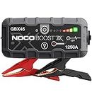 NOCO Boost X GBX45 1250A 12V Voiture Lithium UltraSafe, Chargeur Batterie Portable USB-C et Câbles de Démarrage pour Moteurs à Essence Jusqu'à 6,5L et Moteurs Diesel Jusqu'à 4,0L