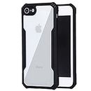Amazon Brand - Solimo Thermoplastic Polyurethane 360 Degree Protection Black Border Back Cover for Apple iPhone 6 / iPhone 6S - Black