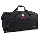 55 Liter, 24 Inch Lightweight Canvas Duffle Bags for Men & Women for Traveling, The Gym, Sports Equipment Bag (Black)