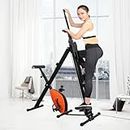 LuusMm Home Fitness 2-in-1 Vertically Adjustable Climber, Step Climber, Fitness Exercise Machine, Suitable for Home Gym