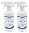 PUREROX disinfectant (16oz, 2pk) Eliminate 99.9999% viruses Norovirus, MRSA, Athlete Foot Fungus, Bacteria. Hospital Grade. Safe for Use Anywhere. No residue. No Rinse. Suitable for All Surfaces.…