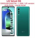 LG Velvet 5G LM-G900UM LM-G900TM 128GB+6GB Unlocked Smartphone -New Sealed