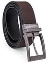 Timberland PRO Men's 38mm Harness Roller Reversible Leather Belt, Brown/Black, 34