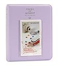 Stela [Instax Mini 64 page Photo Album] Pieces of Moment Book Album Compatible for Films of Fujiflm Instax Mini 7s 8 8+ 9 25 26 50s 70 90 10 11 30 55 20 50 7 LiPlay & Hello kitty (Lilac Purple)