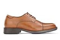 Shoes for Crews Dress Shoes for Men, Men’s Oxfords, Zapatos De Vestir para Hombre, Slip Resistant, Safety, Brown or Black, Brown (Senator), 8.5