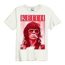 Amplified Clothing The Rolling Stones 'Kool Keef' (Natural) T-Shirt (Small)