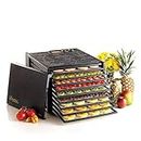 Excalibur 4926T – 9 Tray Food Dehydrator Machine with Adjustable Temperature and 26 Hour Timer, Includes Guide to Dehydration, BPA Free, Made in USA, Dryer for Jerky, Fruit, Vegetables, Herbs (Black)