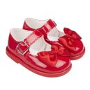 BABY GIRLS SHOES WITH BOW FIRST WALKERS BAYPODS MADE IN UK SINCE 1952