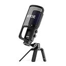 RØDE NT-USB+ Professional-Grade USB Microphone for Recording Exceptional Audio Directly to a Computer or Mobile Device , black