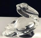 Estatuilla de vidrio Steuben pelícano enfriador de manos escultura Lloyd Atkins como nueva