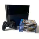 Sony PlayStation 4 500GB Gaming Console - Black (CUH-1001A) + 7 Games