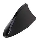 Grodd Car Shark Fin Style Roof Mount FM/AM Radio Antenna with Wiring (Black) for All Universal