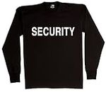 Rothco 2-Sided L/S T-Shirt/Security - Black/XX-Large