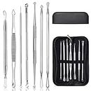 Blackhead Remover Kit 7Pcs Pimple Comedone Extractor Cleaner Professional Acne Removal Popper Tool Sets for Blemish Whitehead Popping Zit Removing Forehead and Nose Face Skin with Portable Case by MOTYYA