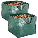 Artillen Garden Bags,Reusable Yard Leaf Bag 125 Gallon Duty Gardening Lawn Pool Waste Collector Container 2 x 125L Gartenmüllbeutel (50X 50cm) Collector für Blätter (2 PACK 125L)