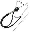 Garnish Gripper Mechanic's Stethoscope Automotive Engine Diagnostic Sensitive Hearing Tool for Cars, Trucks and Motorcycles,Black