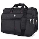 Teo Bag 38 Ltrs, 18 Inch Large size Polyester Messenger Bag, Multipurpose Bag For Mechanics, Electrician & Technician/Tool Bag/Shoulder Bag, office Bag with 5 Pockets & Compartments - Black