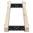 Touri Chainsaw Mill Rail Guide Metal Bracket Logging Tools Used with Saw Mill (Lumber not Included), A Pair