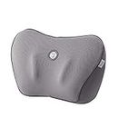 GiGi G-1109B 100% Pure Memory Foam Back Cushion, Orthopedic Design for Lower Back Pain Relief-Lumber Support Pillow Ideal for Home/Office Chair, Car Seat (Grey)