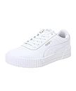 PUMA Women's Carina L Sneaker, White White White Silver, 6.5 UK