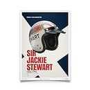 Automobilist | Sir Jackie Stewart - Helmet - 1969 - Poster | Standard Poster Size