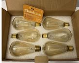 (6-Pack) 60-Watt ,ST64 Vintage Style Edison Bulbs, Incandescent