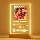Placa Spotify Personalizada Con luz y Base - Regalos de boda para los novios - placas conmemorativas aniversario spotify tarjeta originales mujer hombre lamparas (PLACA SPOTIFY)