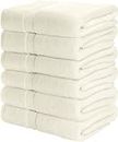 Utopia Towels [6er-Pack Badetuch-Set, 100% ringgesponnene Baumwolle (61x122 cm) mittelleicht und stark saugfähig, Premium-Handtücher für Hotel, Spa und Badezimmer (Elfenbein)