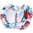 WC Wicked Cushions Premium Extra Thick Ear Cushion Pads for Beats Solo 3 & Solo 2 Wireless - Does Not Fit Beats Studio - Floral White