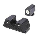 TRUGLO TG231G1XW X Solid Steel Bright Night Sight Set Compatible with Glck Guns for Low Light or Darkness | 3-Dot Configuration | Snag-Free Design Fits Most Standard Holsters