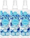 Fabulosa, Antibacterial Spray and Wear Dry Washing Fabric Clothes Freshener Spray Pack, Blue, 250ml, Fresh Breeze (Pack of 3)
