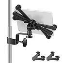 Neewer 7-14 inches Adjustable Tablet Holder Mount with 360 Degree Swivel Clamp for Connecting with Microphone Stand, Compatible with iPad, iPad Pro, iPad Air, Google Nexus Samsung Galaxy