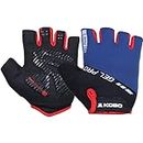 Kobo Cycling Gloves CG-07 / Riding Gloves/Stretchable Free Size for Unisex Bike Half Finger Gloves, Anti-Skid Silicone Gel Padding