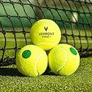 Vermont Tennis Balls | Training Tennis Balls – ITF Approved Mini Tennis Balls All Court Surfaces [Bulk Buy] (Mini Green (Stage 1), 60-Ball Bucket)