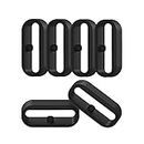 5-Pack Fastener Rings Compatible with Fitbit Versa Versa 2 Versa 3 Versa 4 Versa SE Versa Lite Sense 2 Bands Security Loop Fixed Non-Slip Silicone Holder Strap Retainer Keeper for Versa Smartwatch
