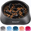 Slow Feeder Dog Bowls, Anti-Choking Puzzle Dog Food Bowls, Non Slip Interactive 