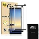 Micger Galaxy Note 8 Screen Protector, 2 Pack Tempered Glass Screen Protector【2+2 Pack】 2 Pack Camera Lens Protector, 3D Glass 9H Hardness Tempered Glass Screen Protector for Samsung Galaxy Note 8