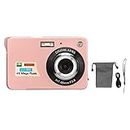 4K Digital Camera, 2.7in LCD Monitor 48MP 8 Zoom Digital Camera for Photography Continuous Shooting, Anti Shake Camera HD Camcorder. (Pink)